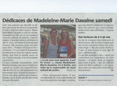 Article Nice Matin Cannes du 21 Aout 2014