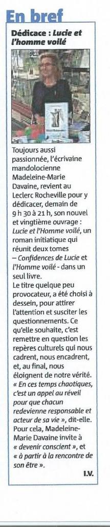 Article Nice Matin du 3 Juillet 2015 Region Cannoise