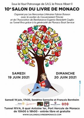 Affiche 10e Salon du Livre de Monaco 20210329 20210609