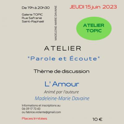 Affiche L'AMOUR 15 Juin 2023