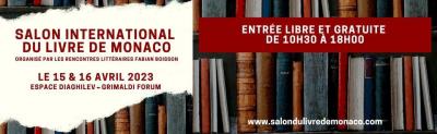 Affiche Salon international du Livre de MONACO 2023